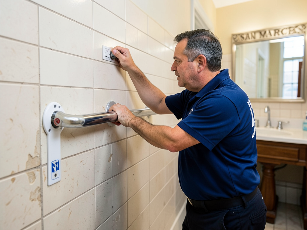 Making your san marco small business bathroom ada